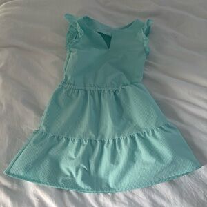 Vineyard Vines Girls' Flutter Sleeve Harbor Flounce Dress